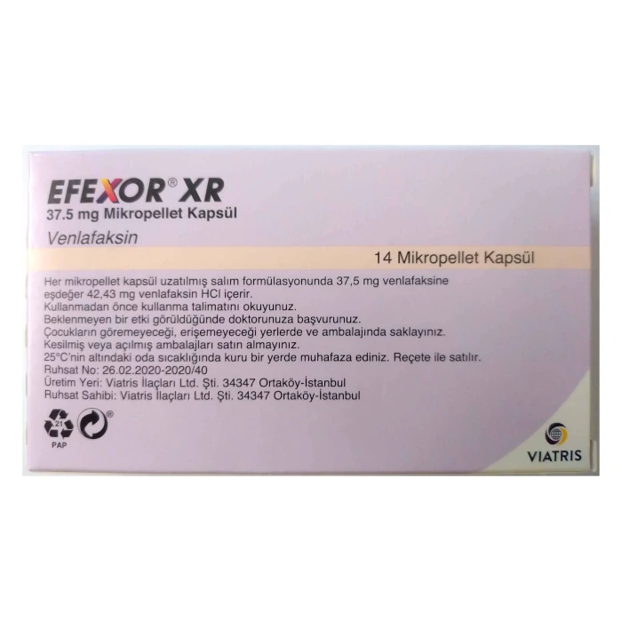 کپسول افکسور 37.5 میلی گرم (EFEXOR)